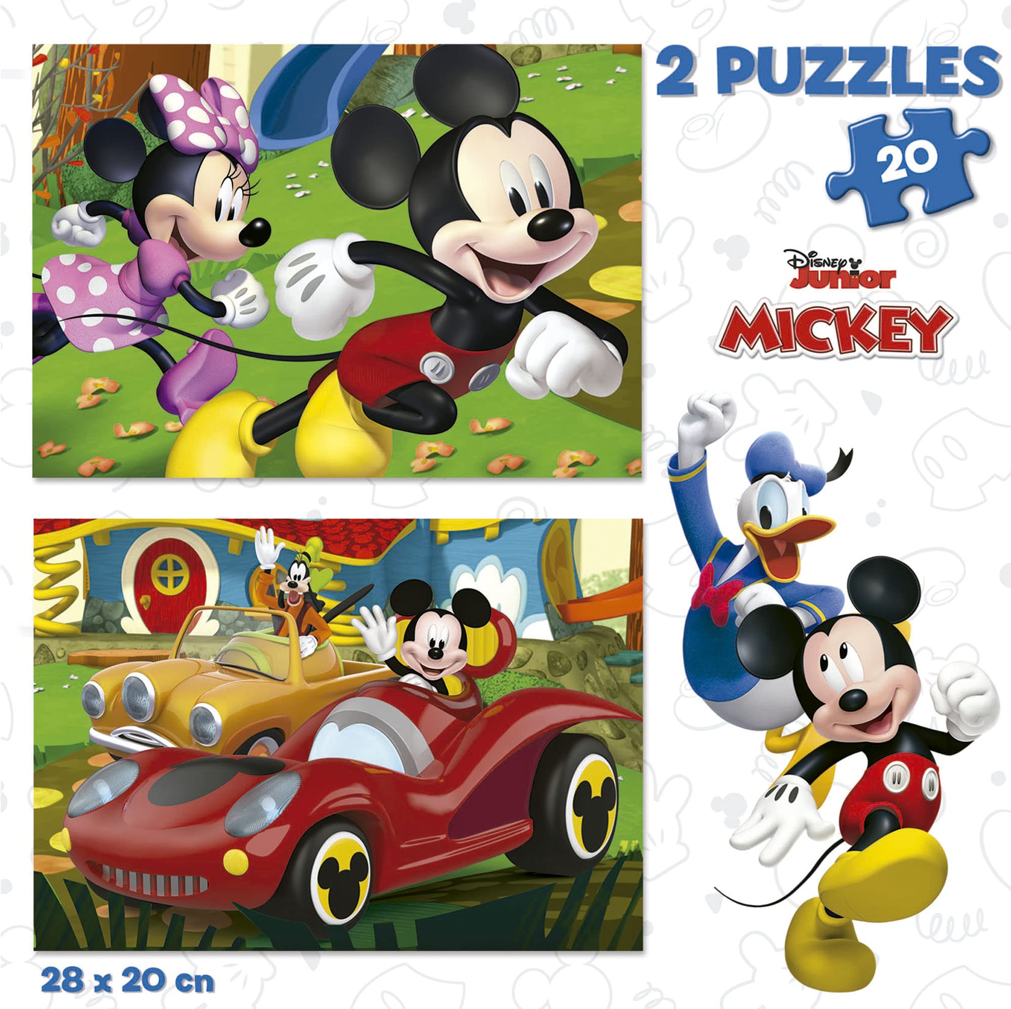 educa-19311-mickey-mouse-funhouse-puzzle-2x20-teile-ab-3 image 2