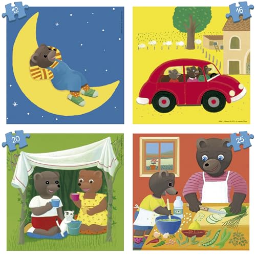 educa-19884-kleiner-braunb-r-kinderpuzzle-4er-set-12-25t image 8