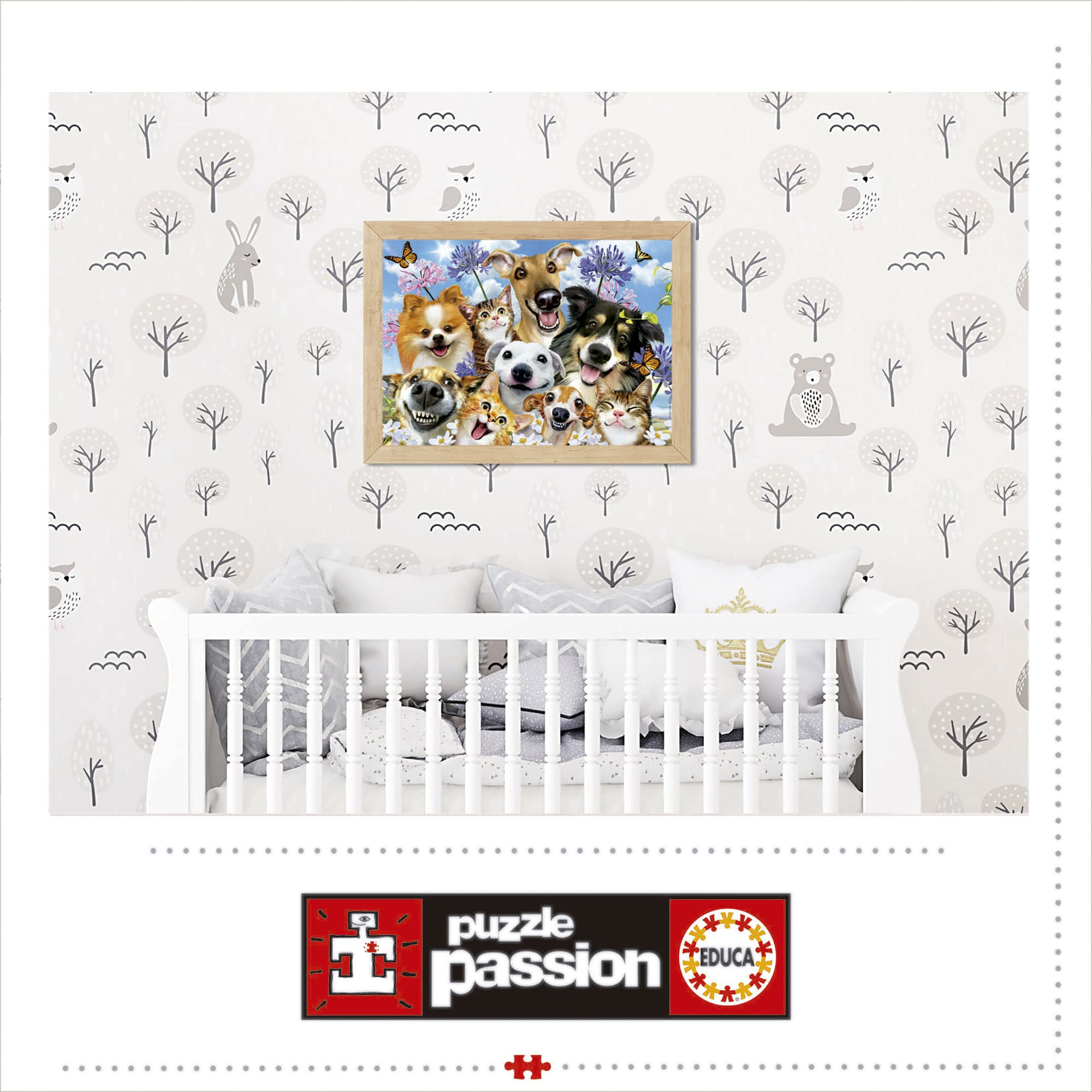 educa-hunde-und-katzen-selfie-puzzle-500-teile-tiermotiv image 5