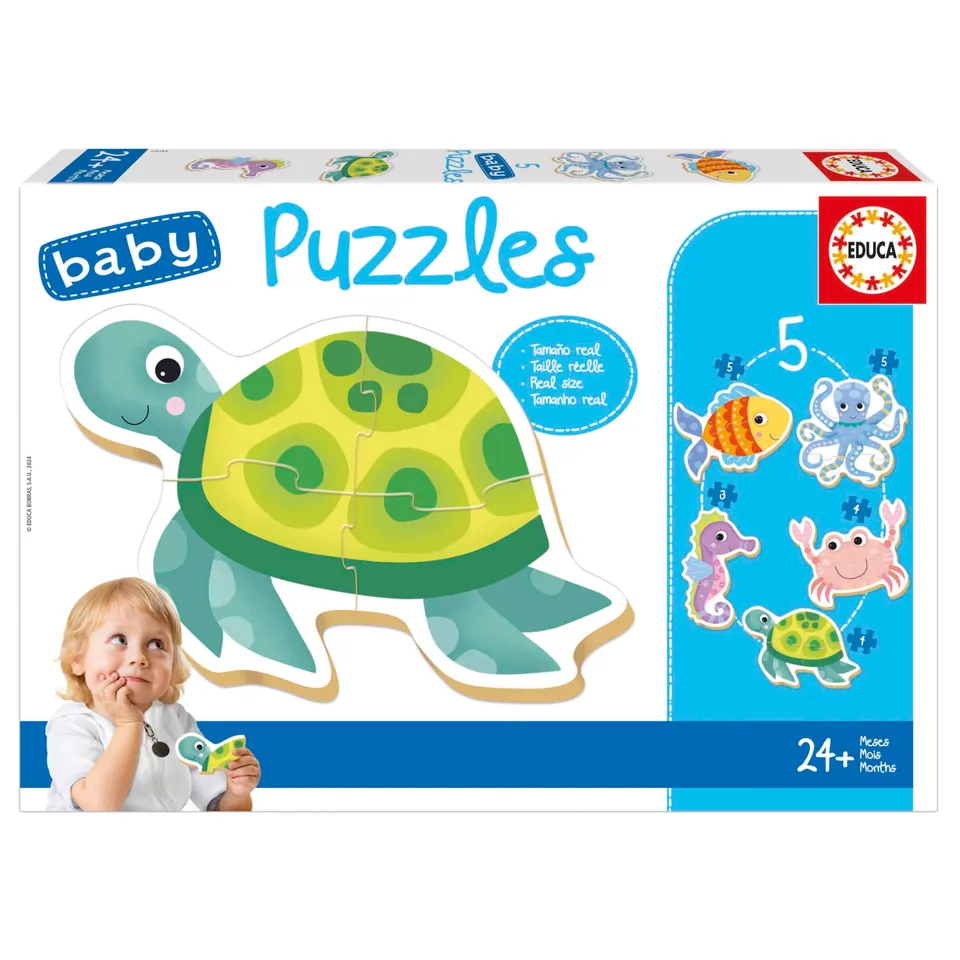 educa-tiere-im-wasser-19951-baby-puzzle-5in1-ab-24-monaten image 1