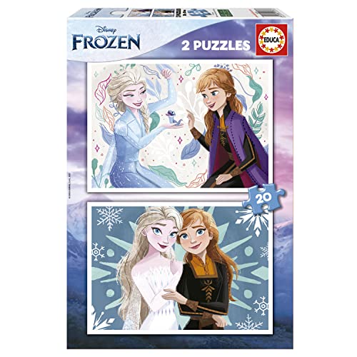 educa-die-eisk-nigin-kinderpuzzle-2x20-teile-frozen-elsa-anna image 5