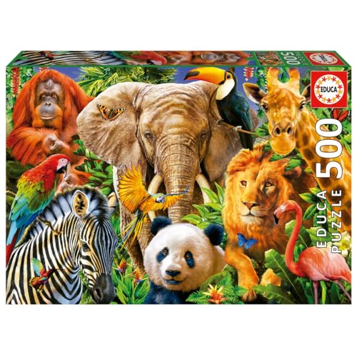educa-wildtiere-19550-puzzle-500-teile-ab-11-jahren image 3