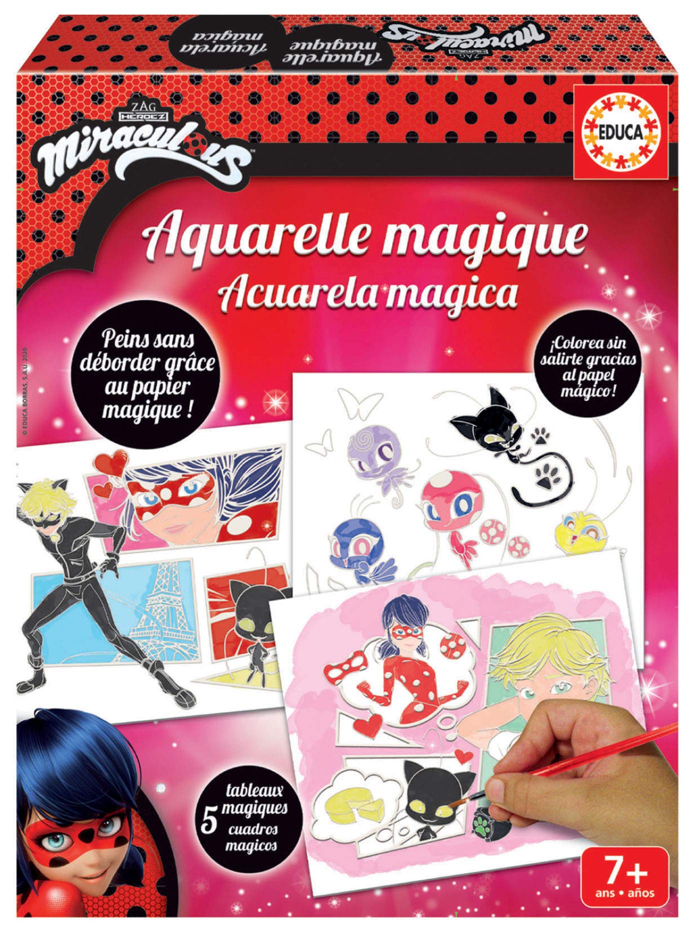 educa-18930-miraculous-ladybug-aquarellset-5-bilder-ab-7-jahren image 1