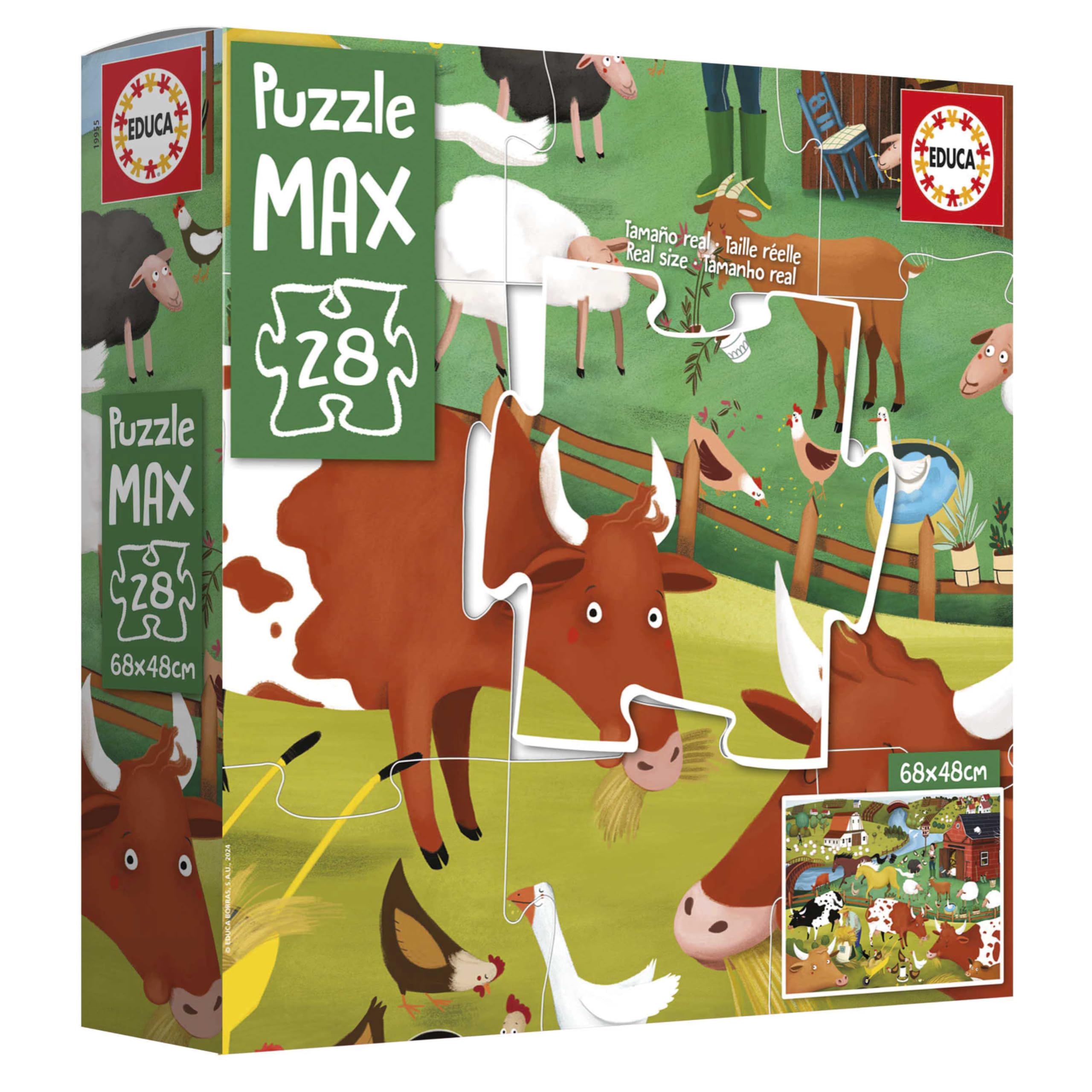 educa-puzzle-max-bauernhof-kinderpuzzle-28-xxl-teile-ab-3-jahren image 4