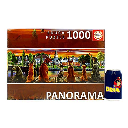 educa-17689-hunde-auf-dem-pier-1000-teile-panorama-puzzle image 6