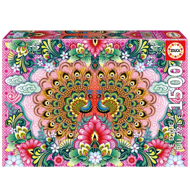 educa-19942-pavoni-del-bengala-puzzle-1500-teile-85x60-cm image 1