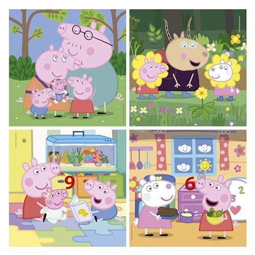 educa-peppa-pig-puzzle-4er-set-6-12-teile-ab-3-jahre image 7