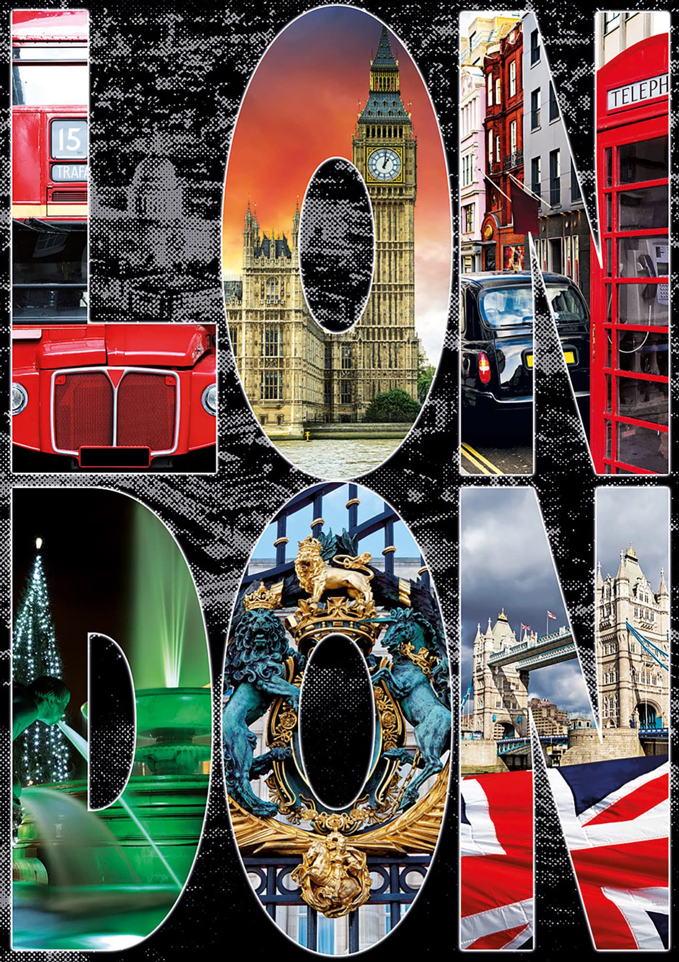 educa-16786-london-collage-puzzle-1000-teile-stadt image 2