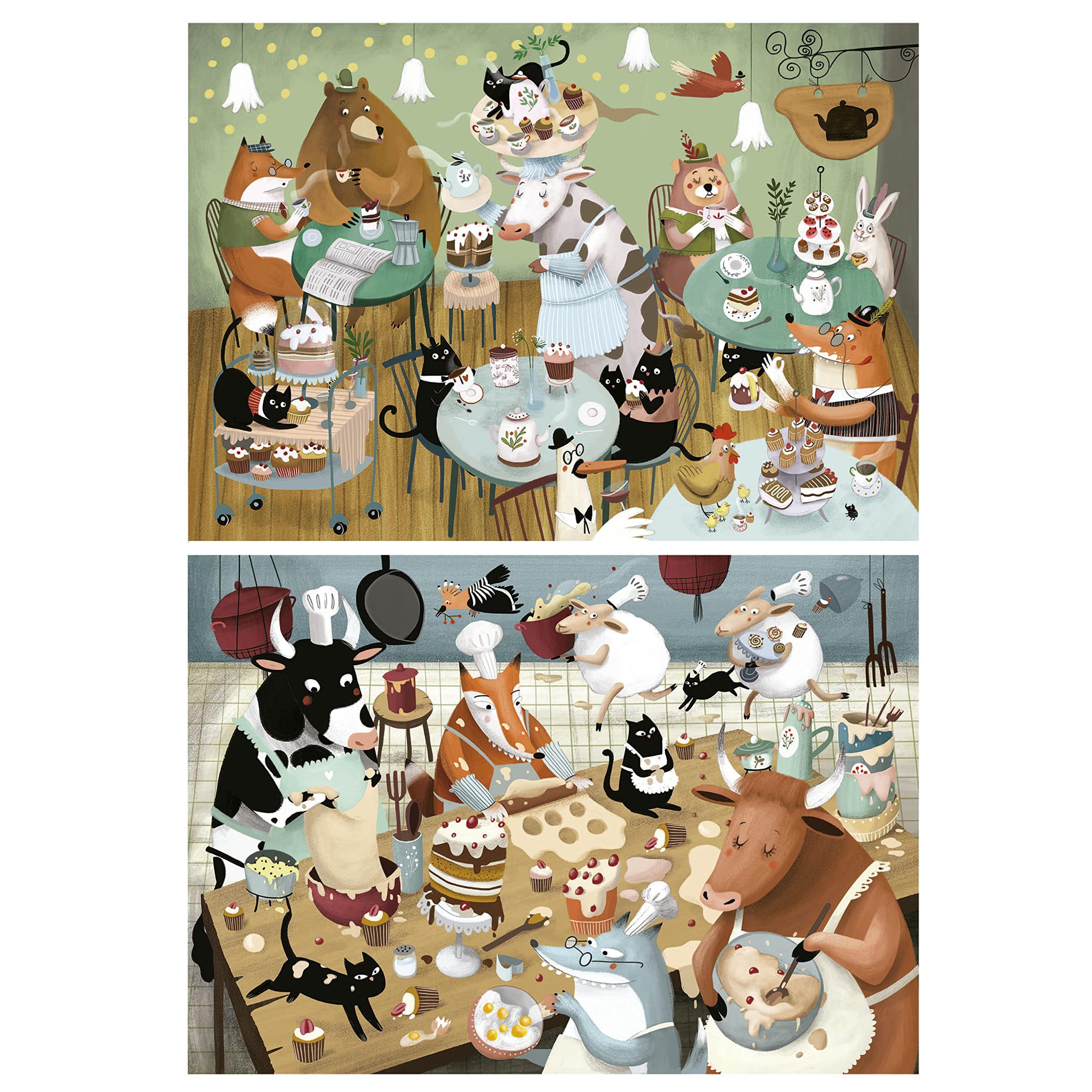 educa-waldgeschichten-puzzle-2x48-teile-kinder-ab-4 image 2