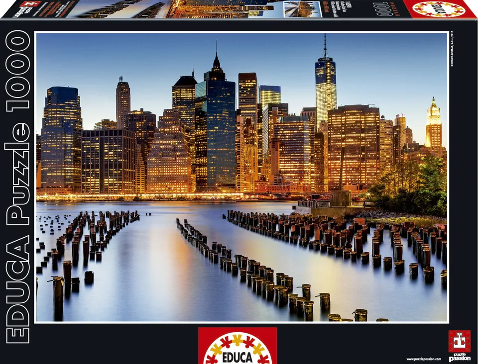 educa-16290-stadt-der-wolkenkratzer-puzzle-1000-teile image 1