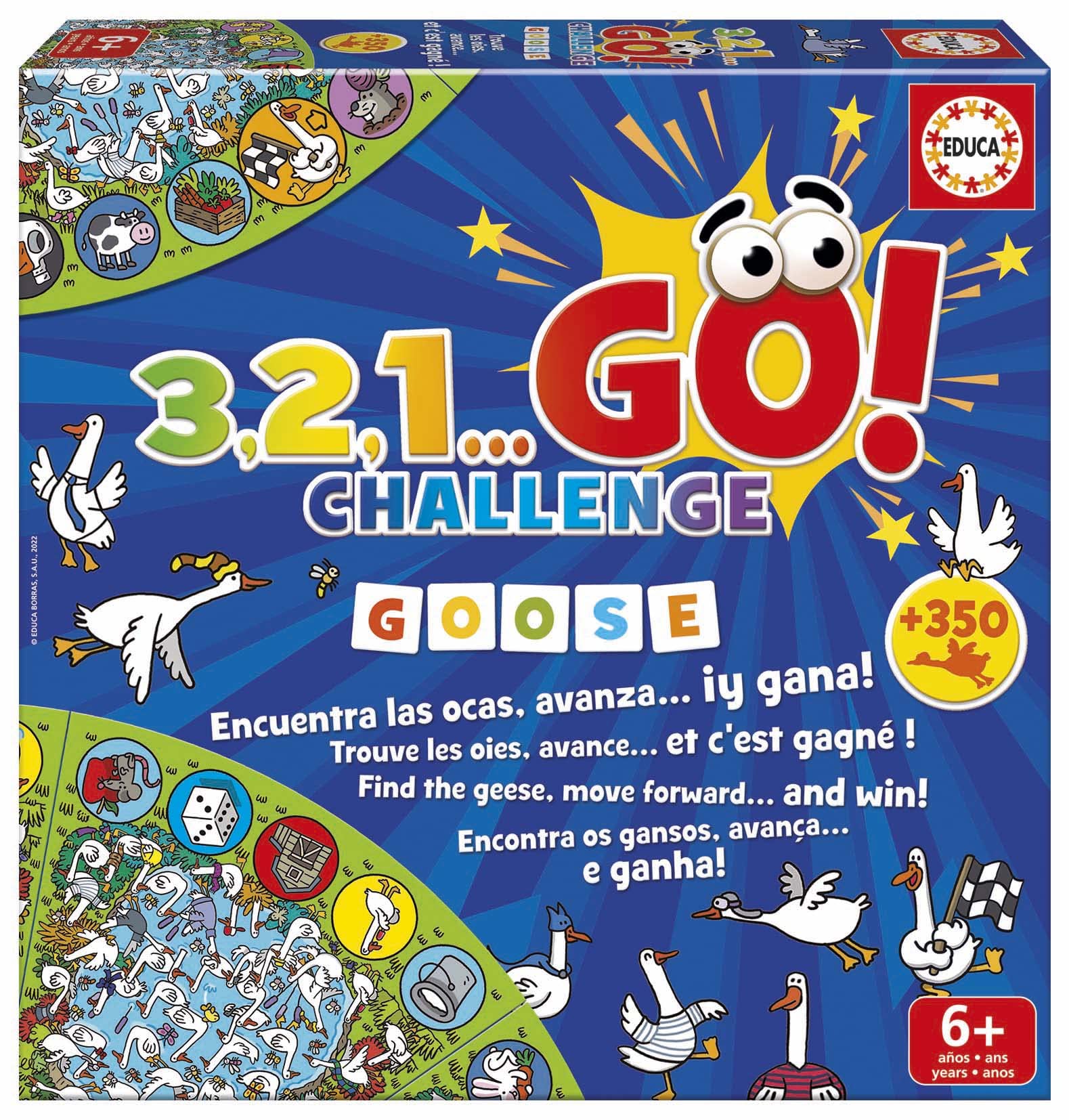 educa-3-2-1-go-challenge-goose-19420-brettspiel-ab-6-jahren image 1