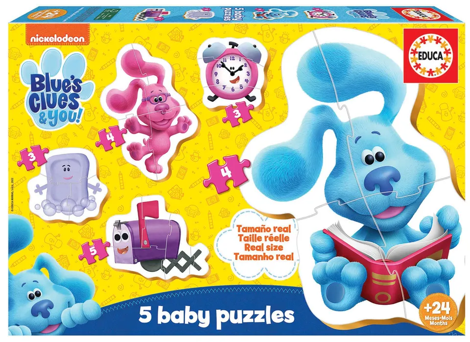 educa-blue-s-clues-19397-5-in-1-baby-puzzle-ab-2 image 1