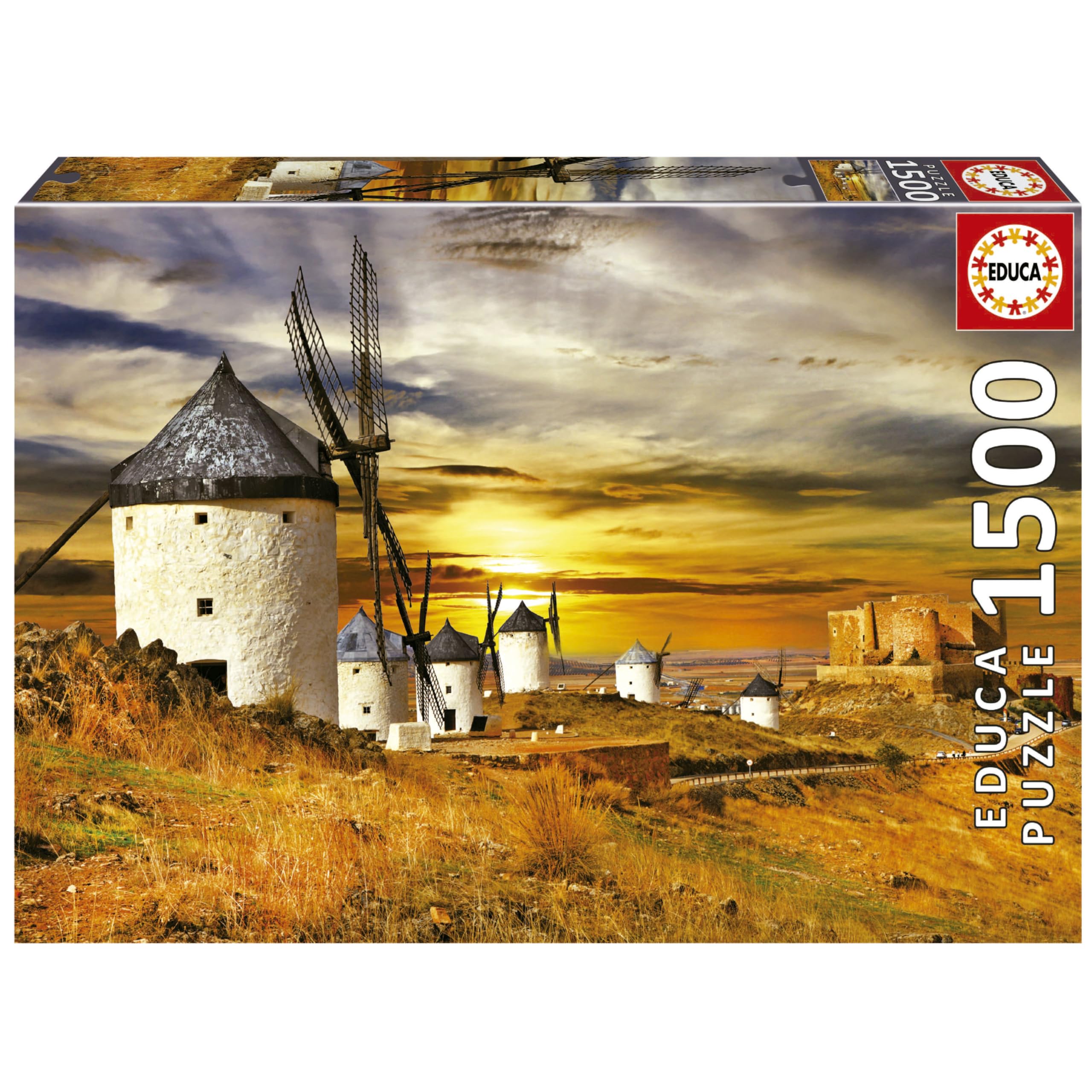 educa-19618-windm-hlen-consuegra-puzzle-1500-teile-abendrot image 1