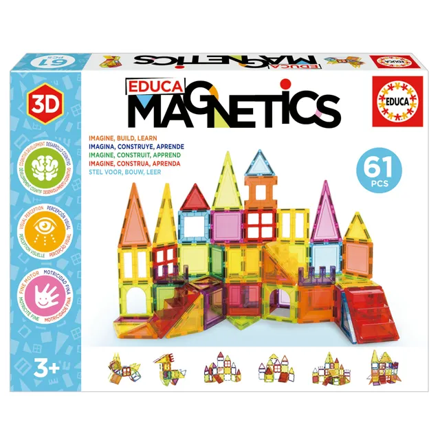 educa-magnetic-magnetbausteine-61-teile-3d-ab-3-jahre image 1