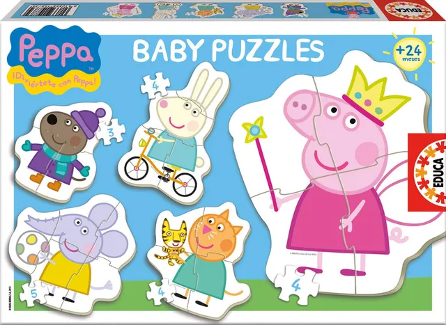 educa-peppa-wutz-15622-baby-puzzle-5er-set-ab-2-jahren image 1