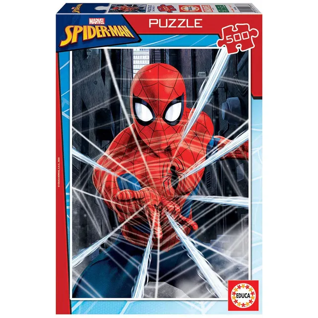 educa-spiderman-puzzle-500-teile-marvel-34x48-cm image 1