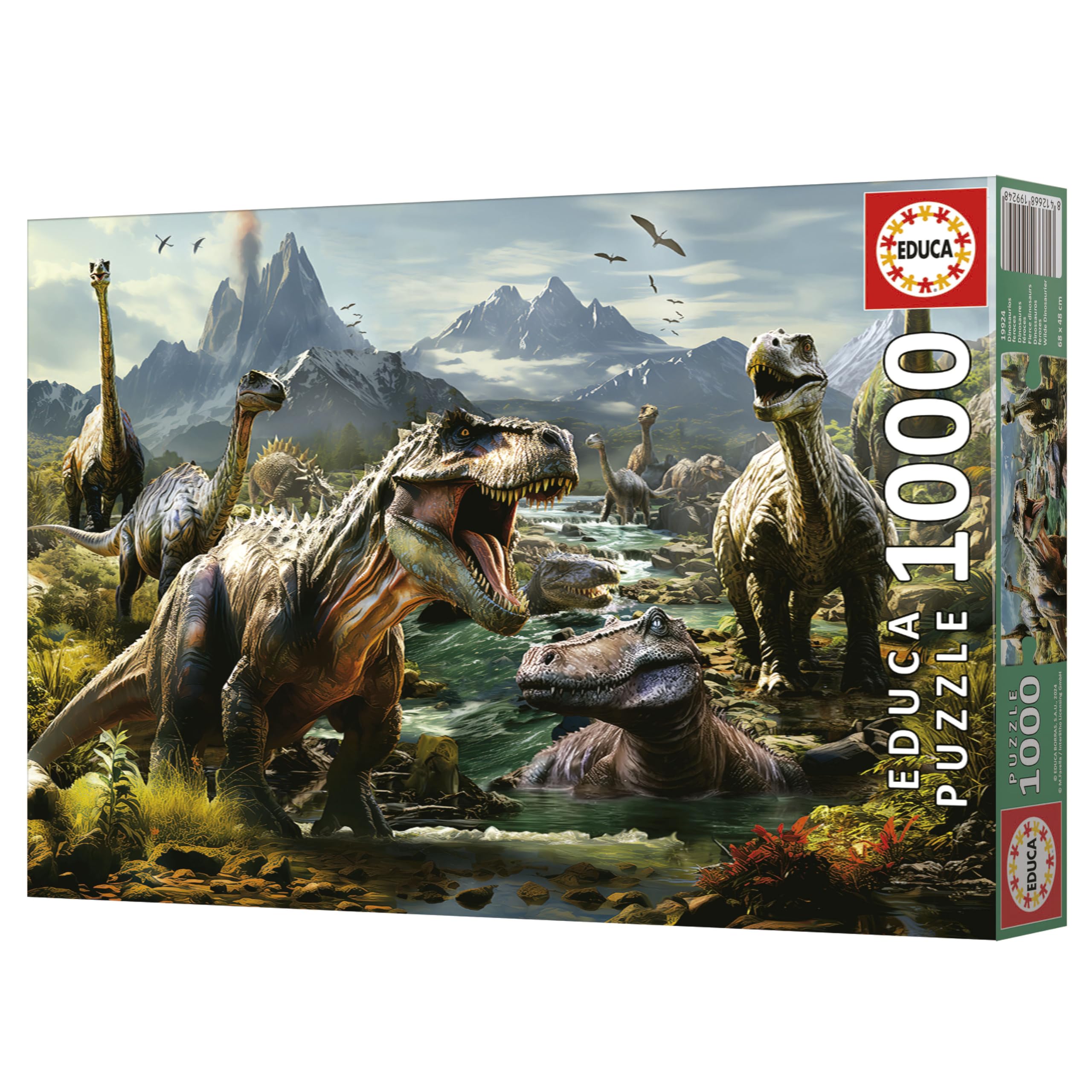 educa-19924-wilde-dinosaurier-puzzle-1000-teile-ab-14-jahren image 6