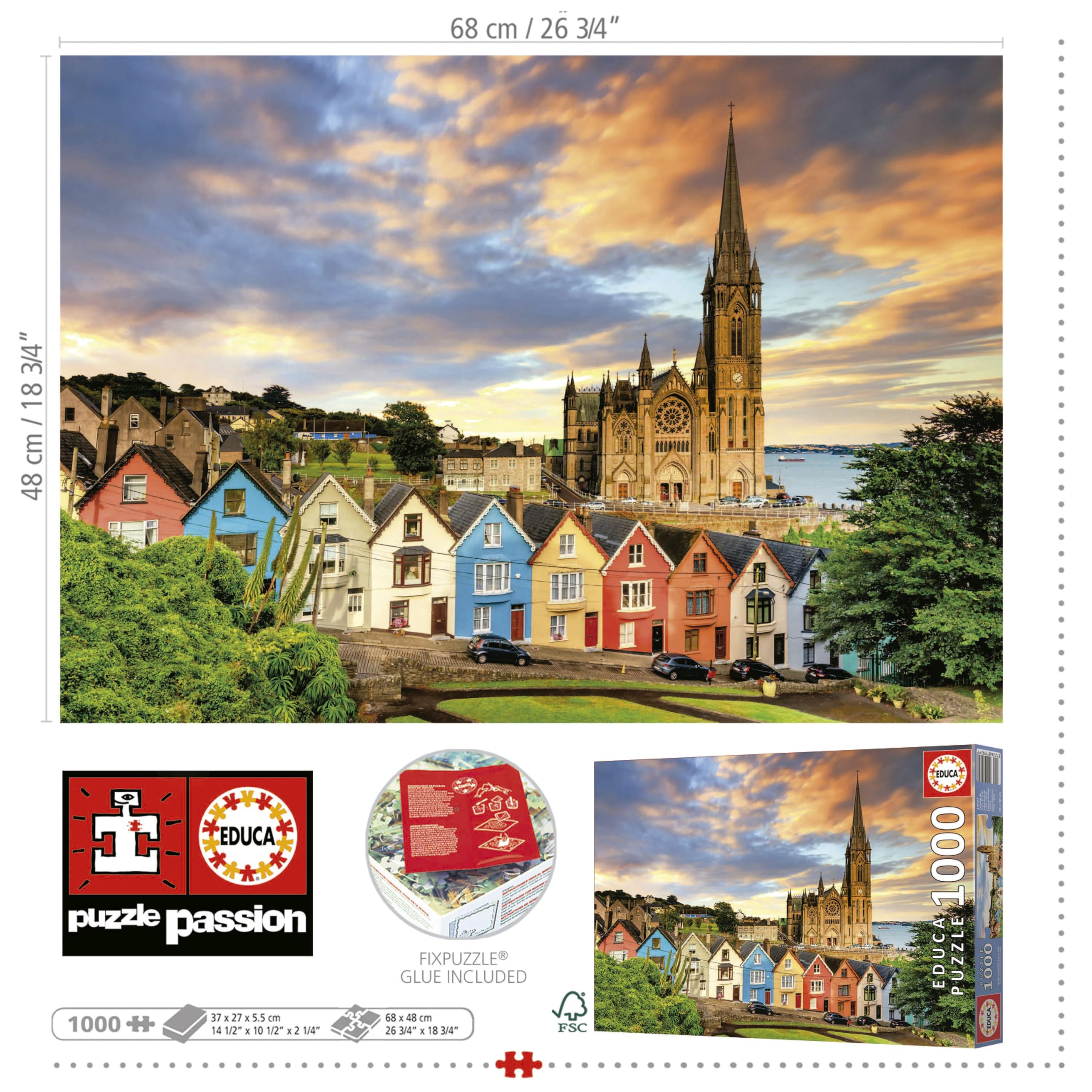 educa-cobh-kathedrale-19927-puzzle-1000-teile-irland image 3