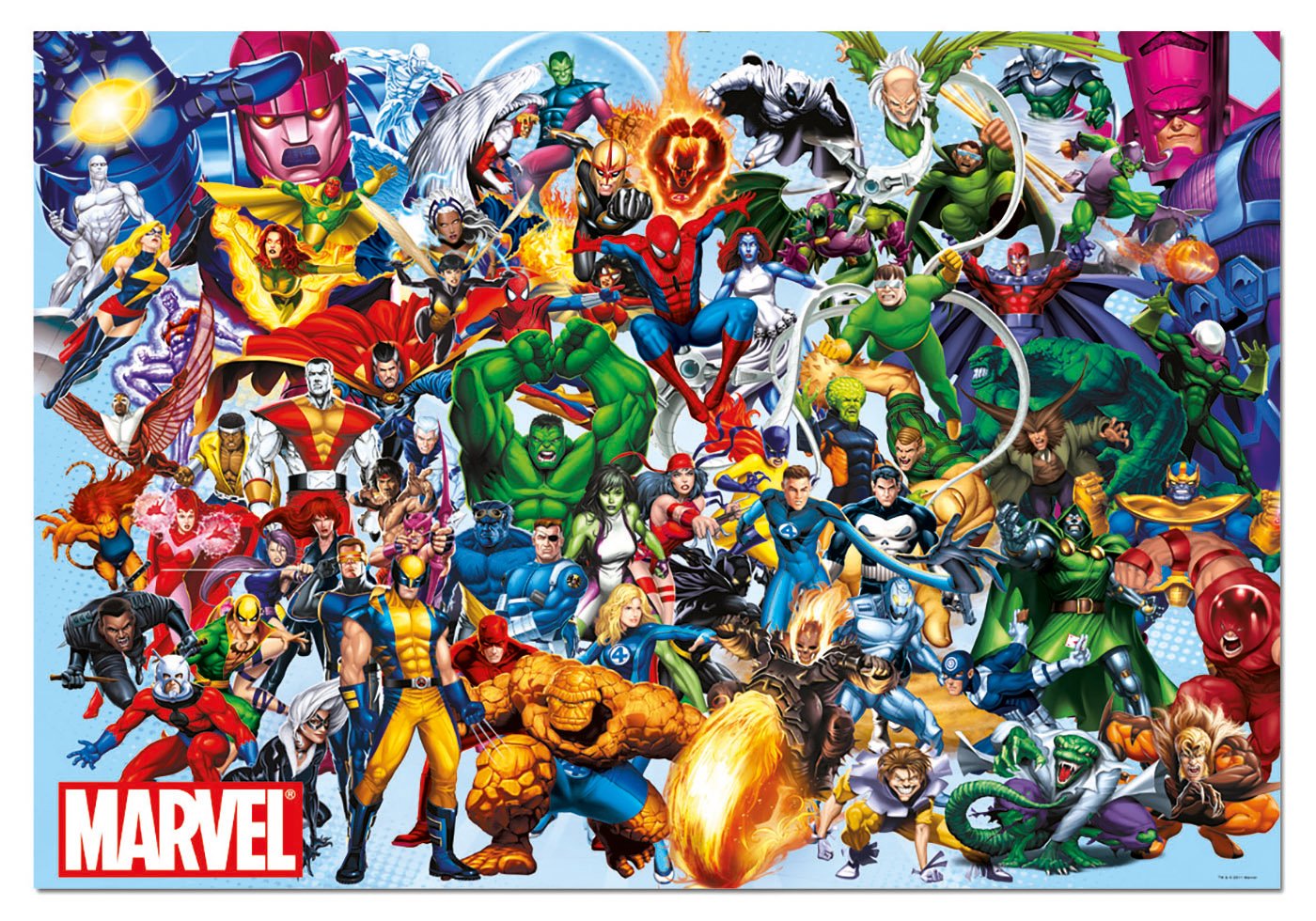 educa-15193-marvel-superhelden-puzzle-1000-teile-68x48cm image 2