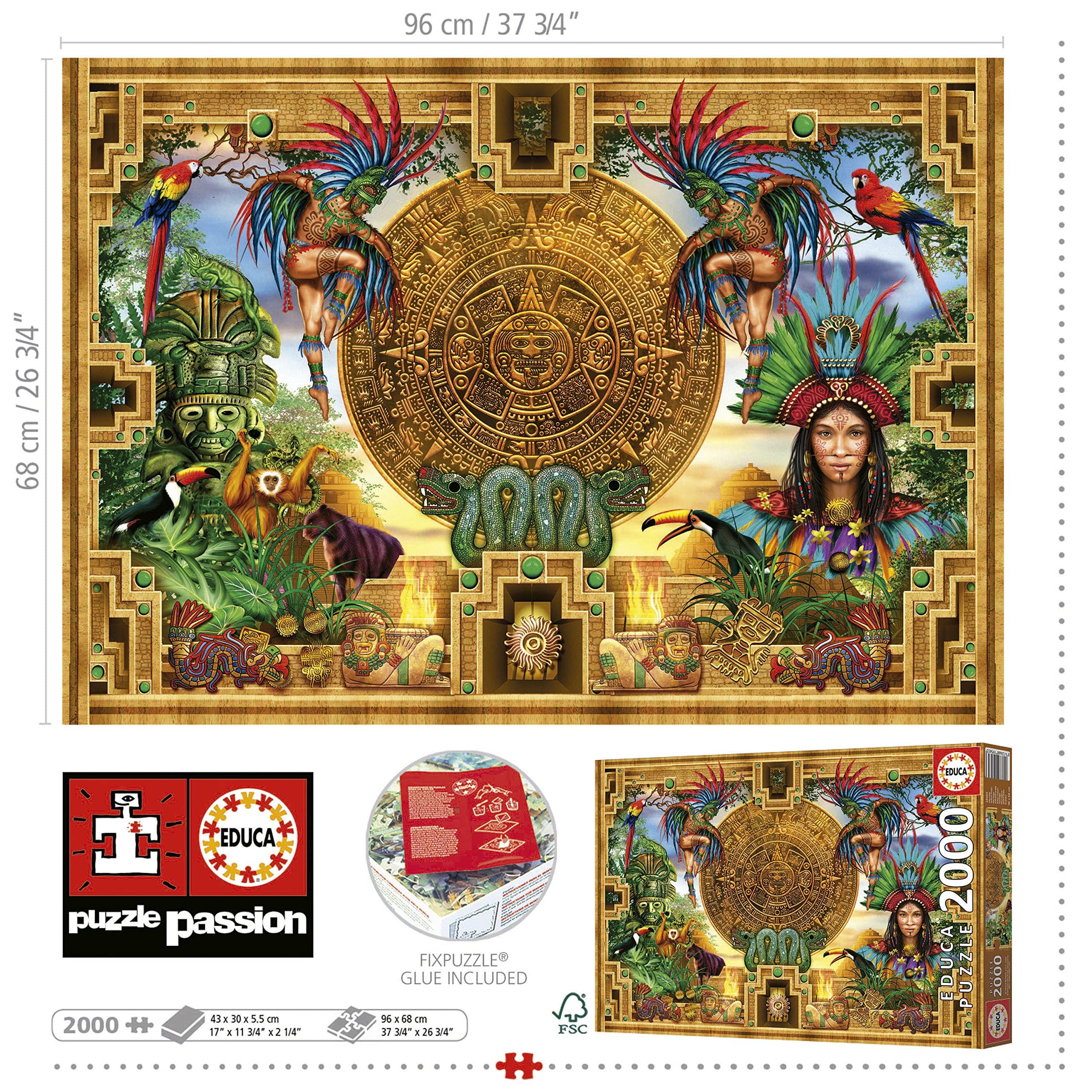 educa-azteken-puzzle-2000-teile-maya-motiv-96x68-cm image 3