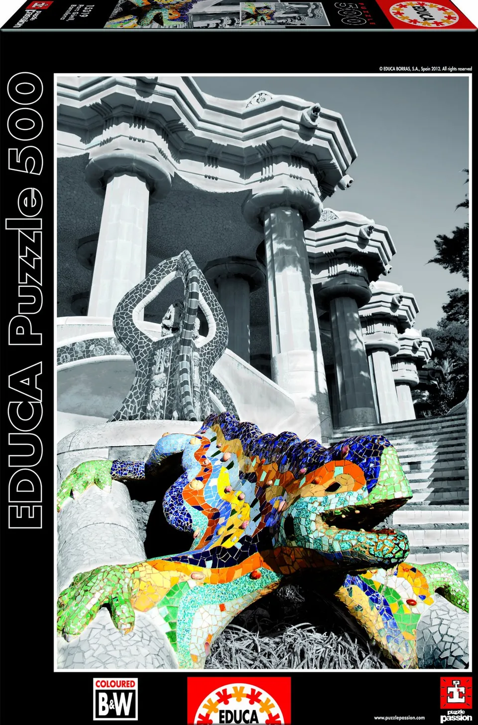 educa-15319-park-g-ell-barcelona-puzzle-500-teile-stadt image 1