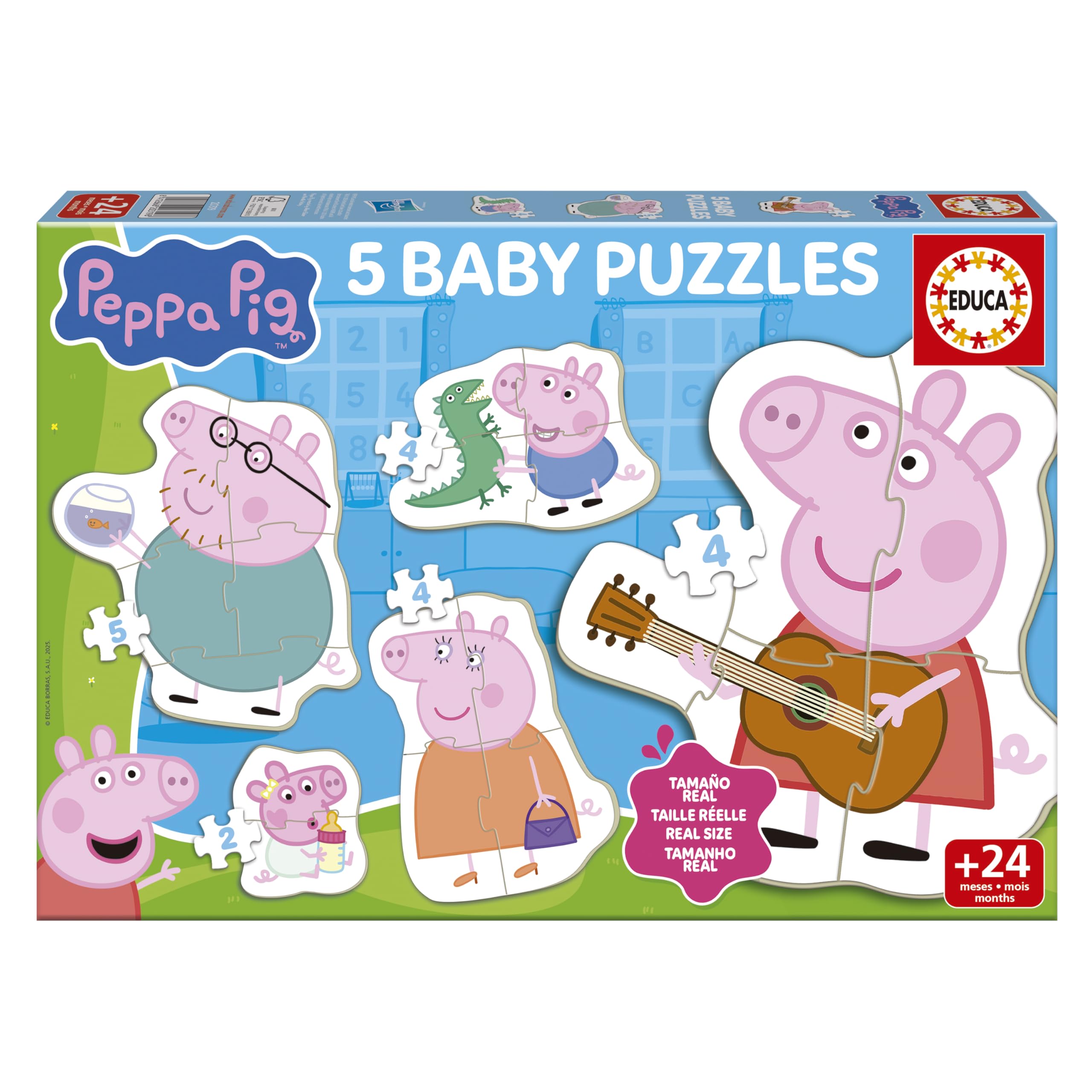 educa-peppa-pig-baby-puzzle-set-5-teilig-ab-2-jahren image 1