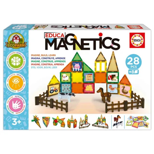 educa-magnetics-ecofarm-28-teile-magnetbausteine-ab-3-jahren image 1