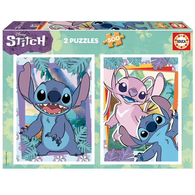 educa-disney-stitch-puzzle-2x500-teile-ab-11-jahren image 1