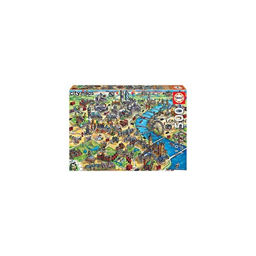 educa-london-city-maps-18451-puzzle-500-teile-stadt image 2