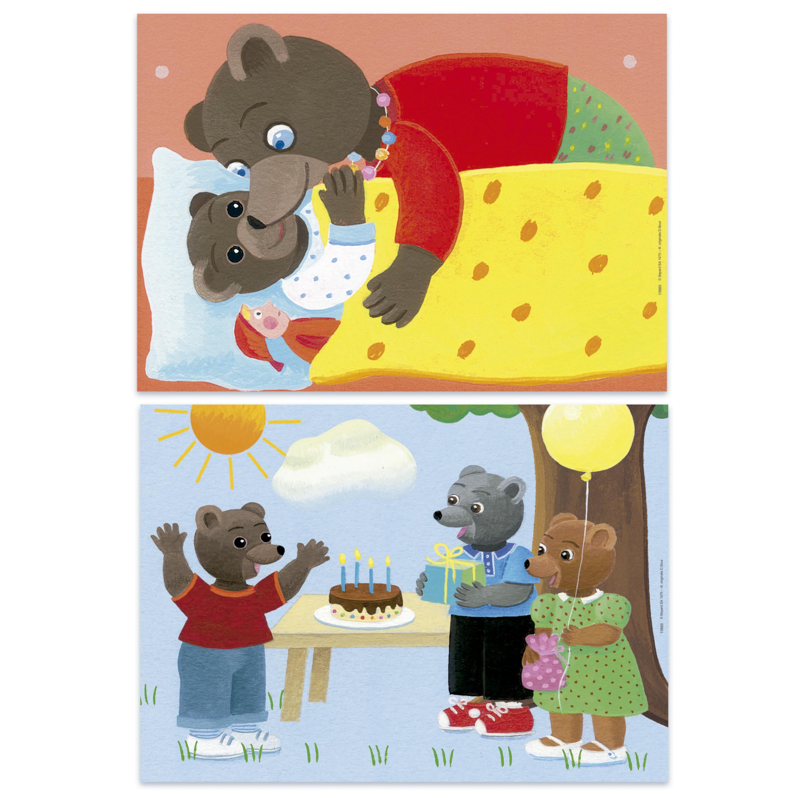 educa-kleiner-braunb-r-kinderpuzzle-2x20-teile-ab-3-jahren image 2