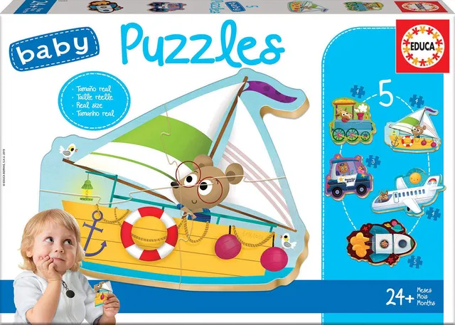 educa-verkehrsmittel-babypuzzle-5er-set-ab-24-monaten image 1