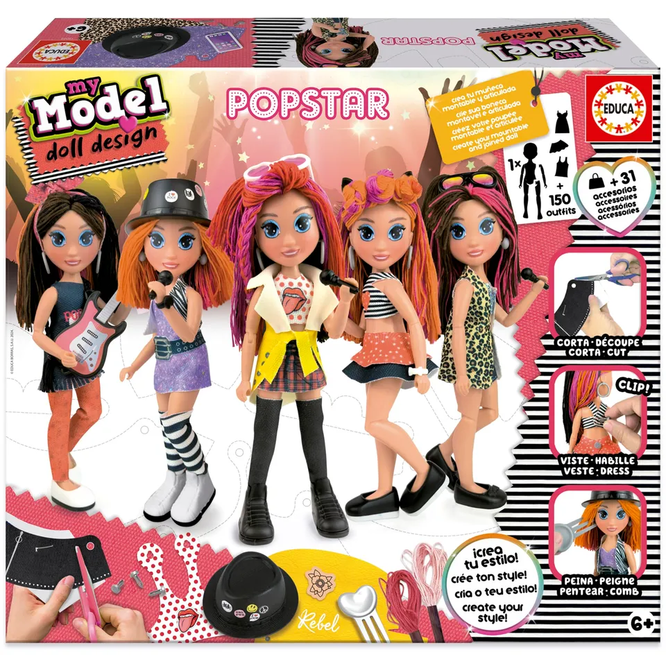 educa-19203-my-model-pop-star-puppe-bastelset-diy-ab-6-jahren image 1