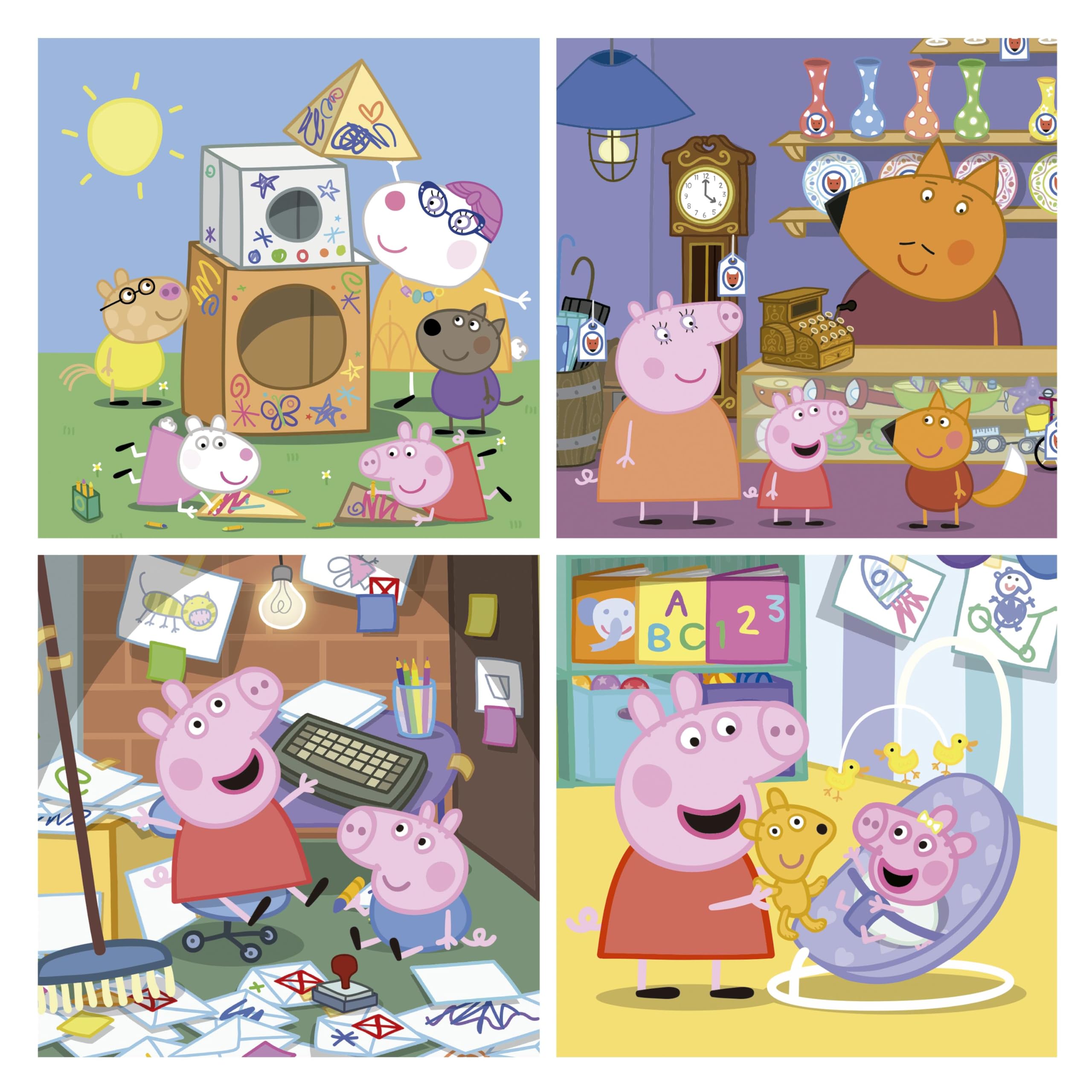 educa-peppa-pig-puzzle-4in1-12-16-20-25-teile-ab-3-jahren image 2