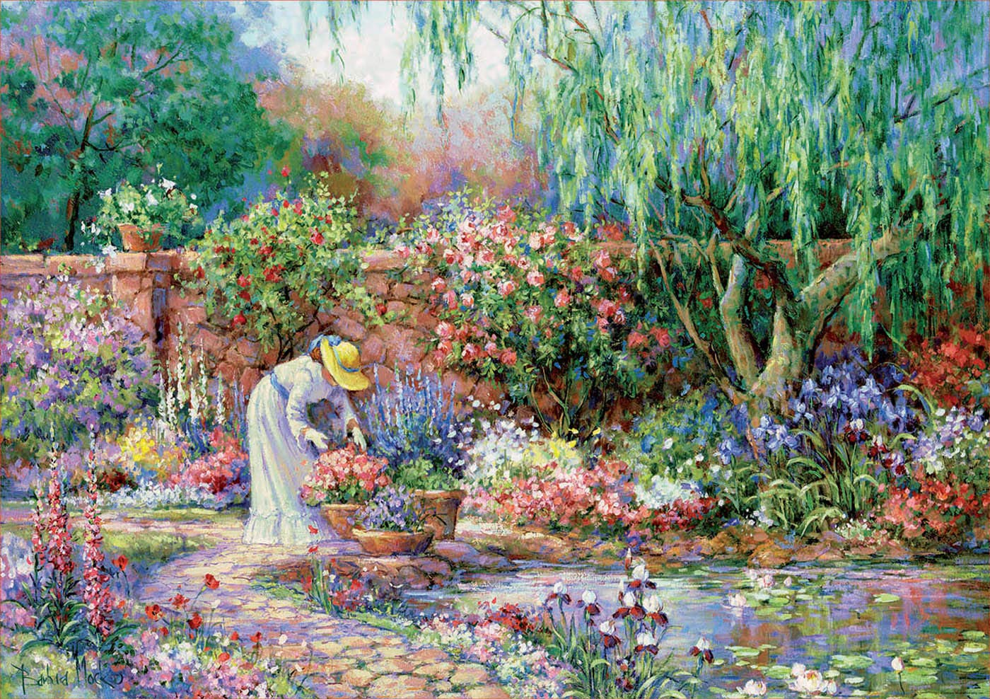 educa-dame-im-garten-17981-300-xxl-teile-puzzle-senioren image 2