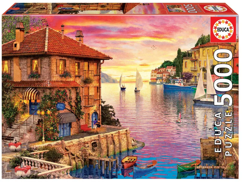 educa-17135-mittelmeer-hafen-puzzle-5000-teile-davison image 1