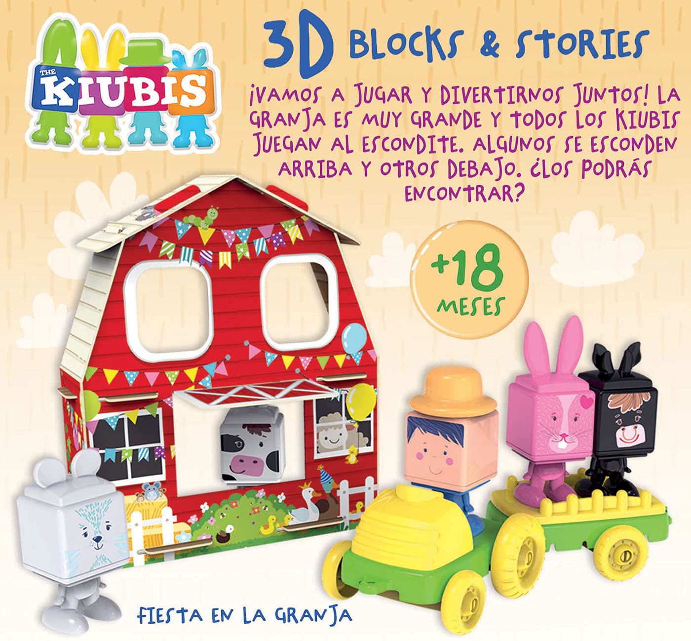 educa-the-kiubis-19224-farm-party-spielset-5-figuren-traktor-18m image 3