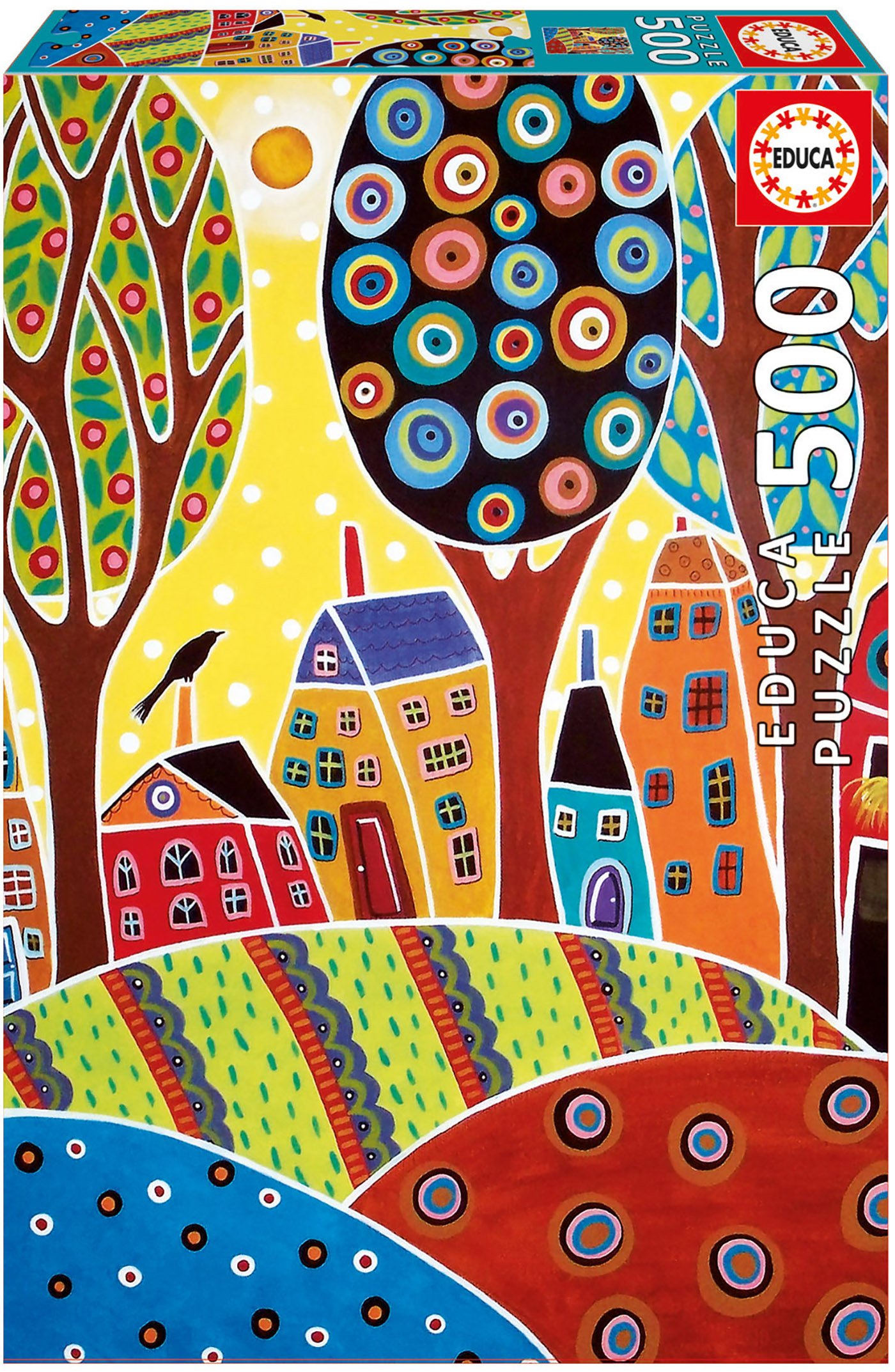 educa-16732-houses-barn-puzzle-500-teile-gerard image 1