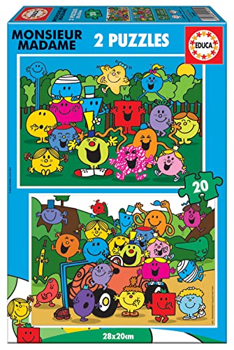 educa-19401-monsieur-madame-puzzle-2x20-teile-kinder-ab-3-jahre image 7
