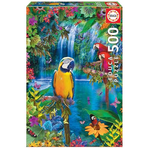 educa-15512-v-gel-in-den-tropen-puzzle-500-teile-papagei image 8