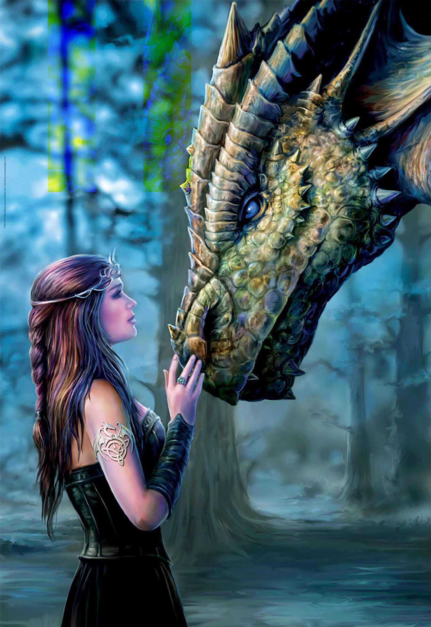 educa-drachenfl-sterin-puzzle-1000-teile-anne-stokes-fantasy image 2