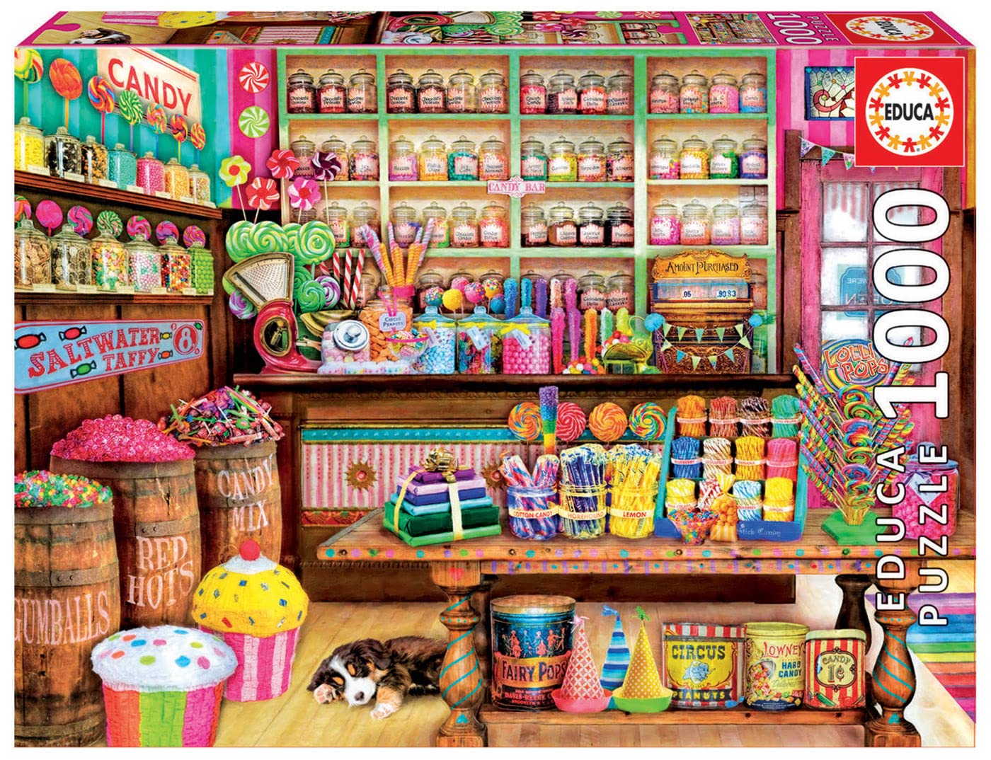 educa-the-candy-shop-17104-puzzle-1000-teile-s-warenladen image 1