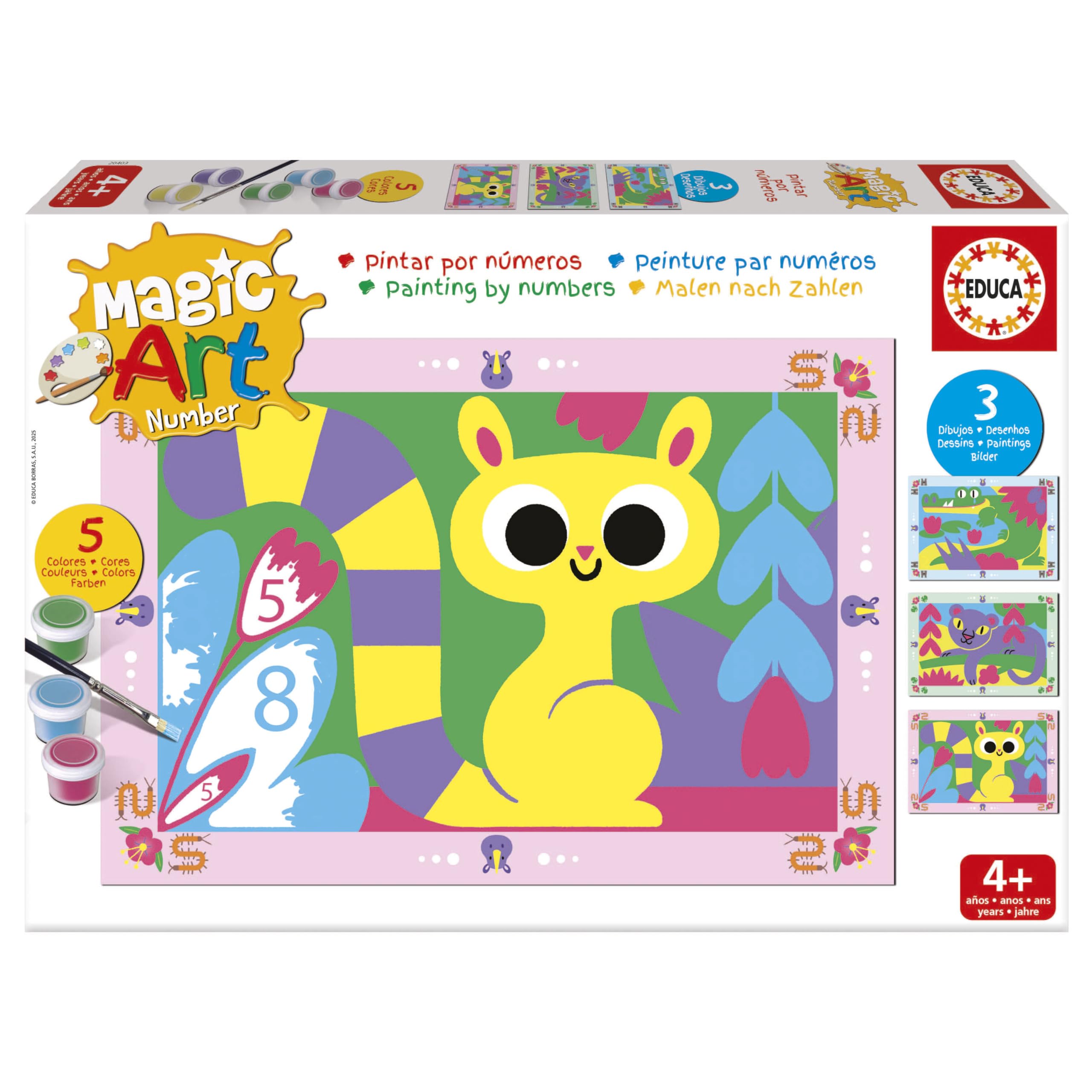 educa-magic-art-number-dschungel-malen-nach-zahlen-6-8-j image 1