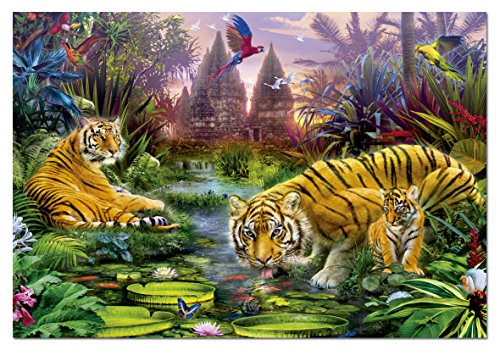 educa-15516-tiger-am-alten-fluss-puzzle-500-teile-tier image 4