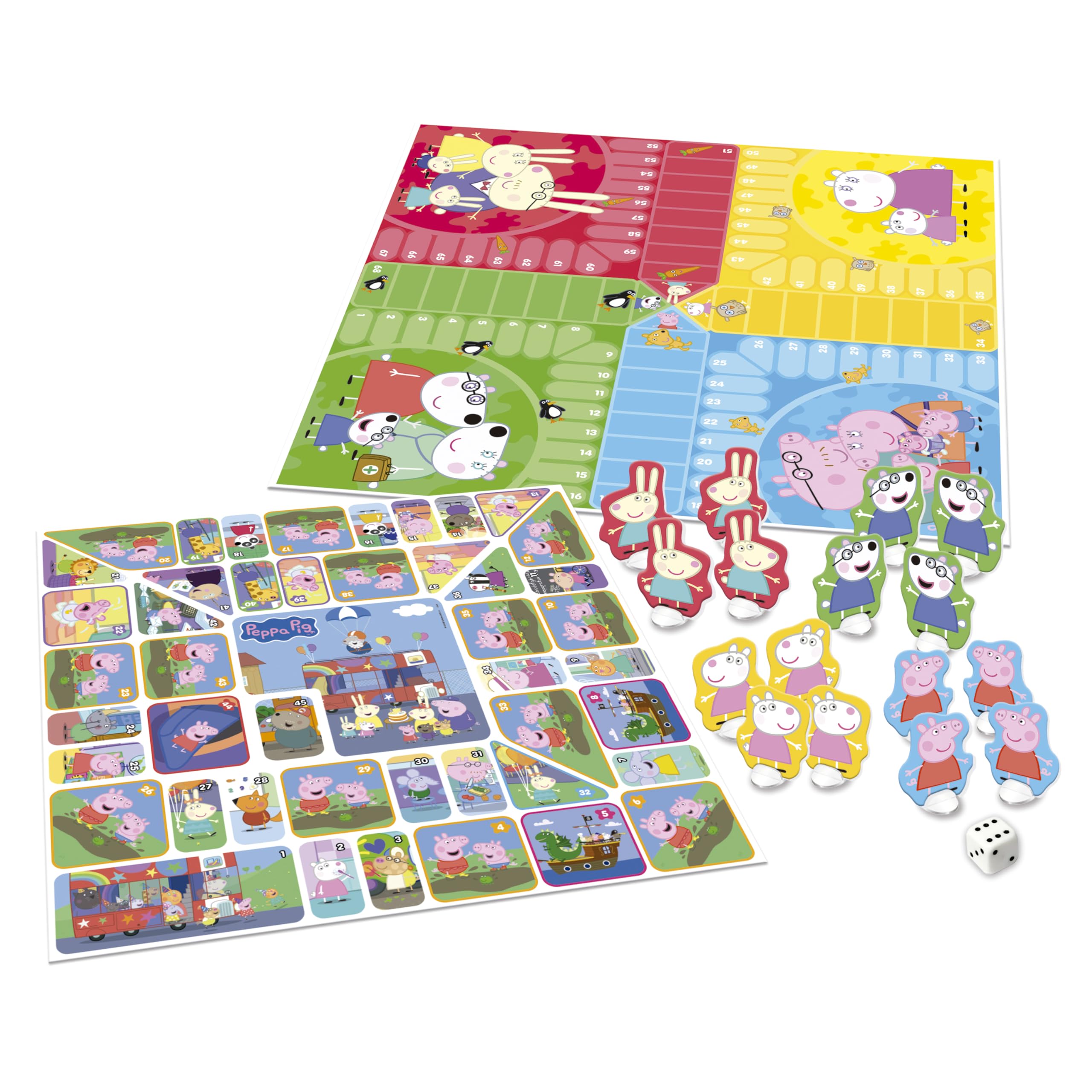 educa-20437-peppa-wutz-2-in-1-brettspiel-g-nsespiel-ludo image 2
