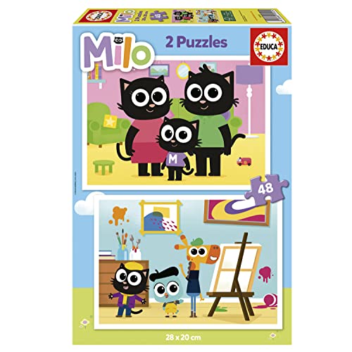 educa-milo-puzzle-2x48-teile-ab-4-jahren-kater-28x20-cm image 5