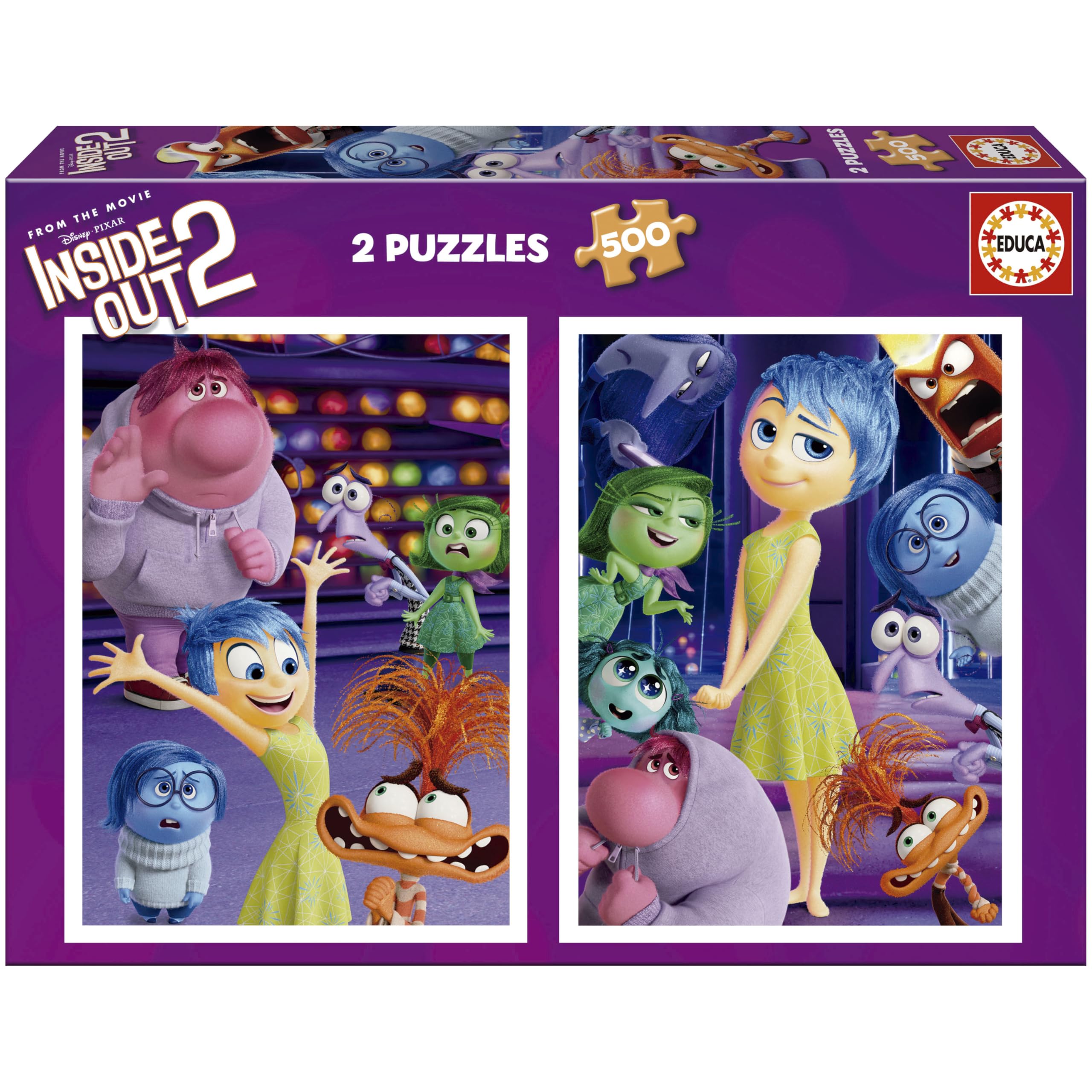 educa-inside-out-2-20101-puzzle-2x500-teile-ab-11-jahren image 1