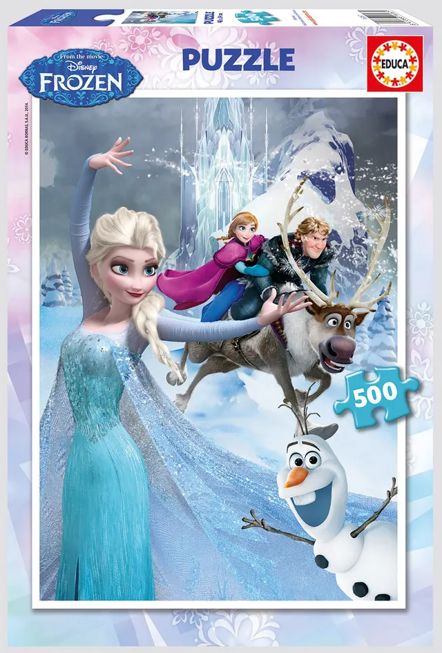 educa-frozen-16267-disney-puzzle-500-teile-48x34-cm image 1