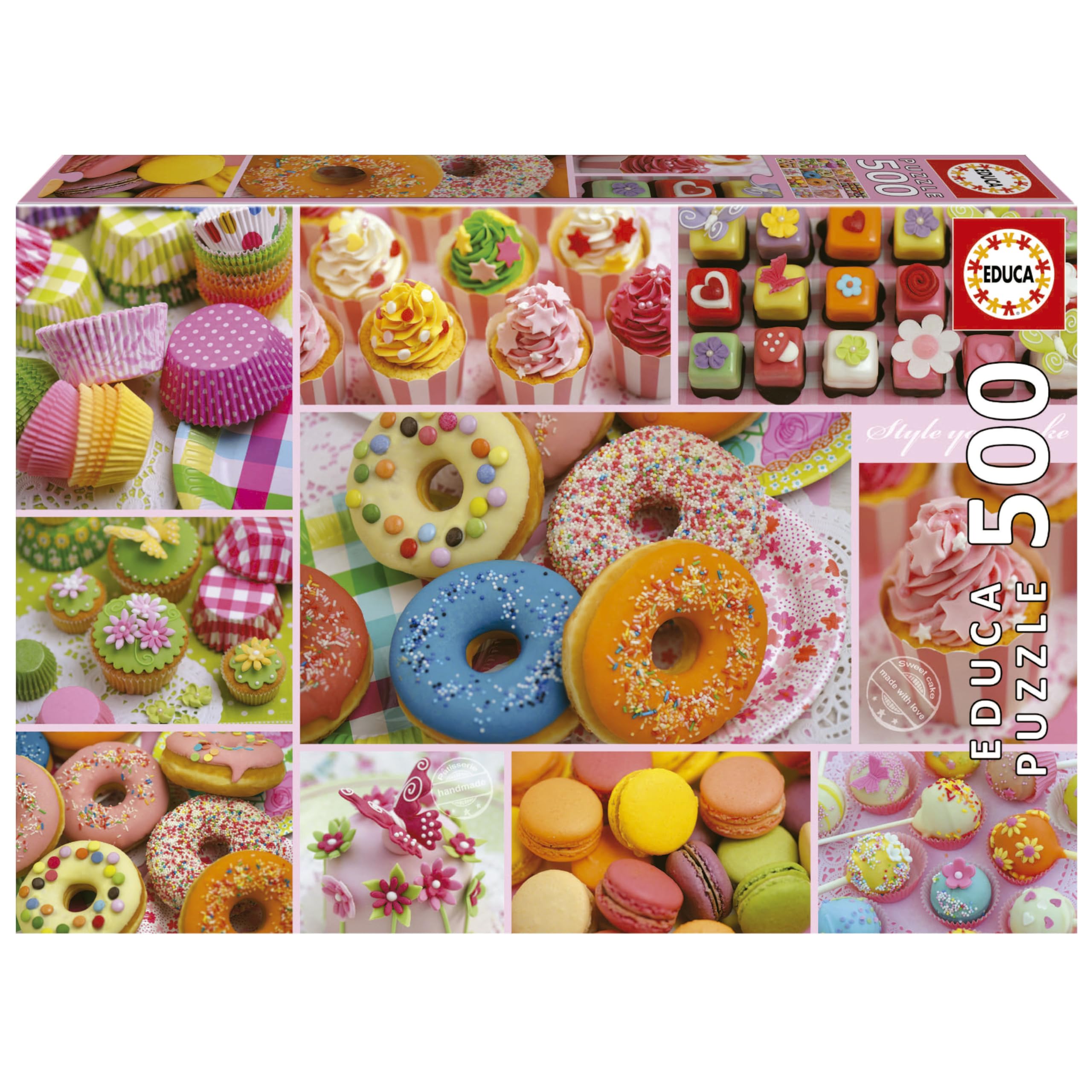 educa-19904-s-ssigkeiten-collage-puzzle-500-teile image 1