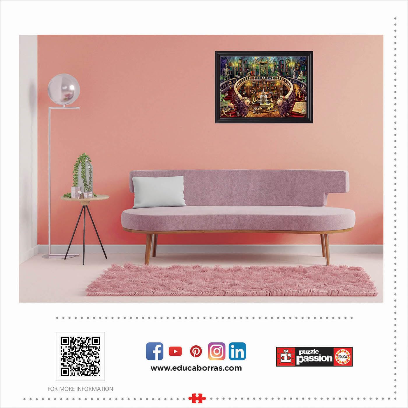 educa-antiquariat-puzzle-500-teile-bibliothek-wimmelbild image 4