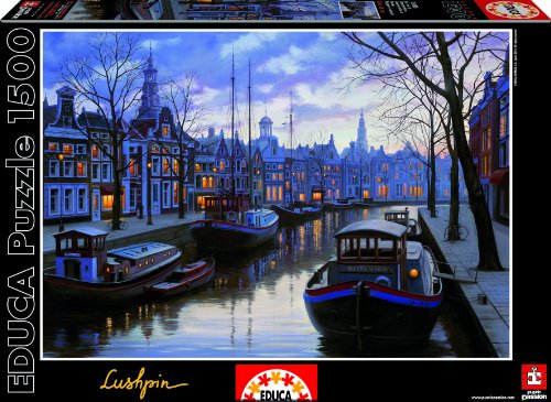 educa-abendd-mmerung-amsterdam-puzzle-1500-teile-lushpin image 3